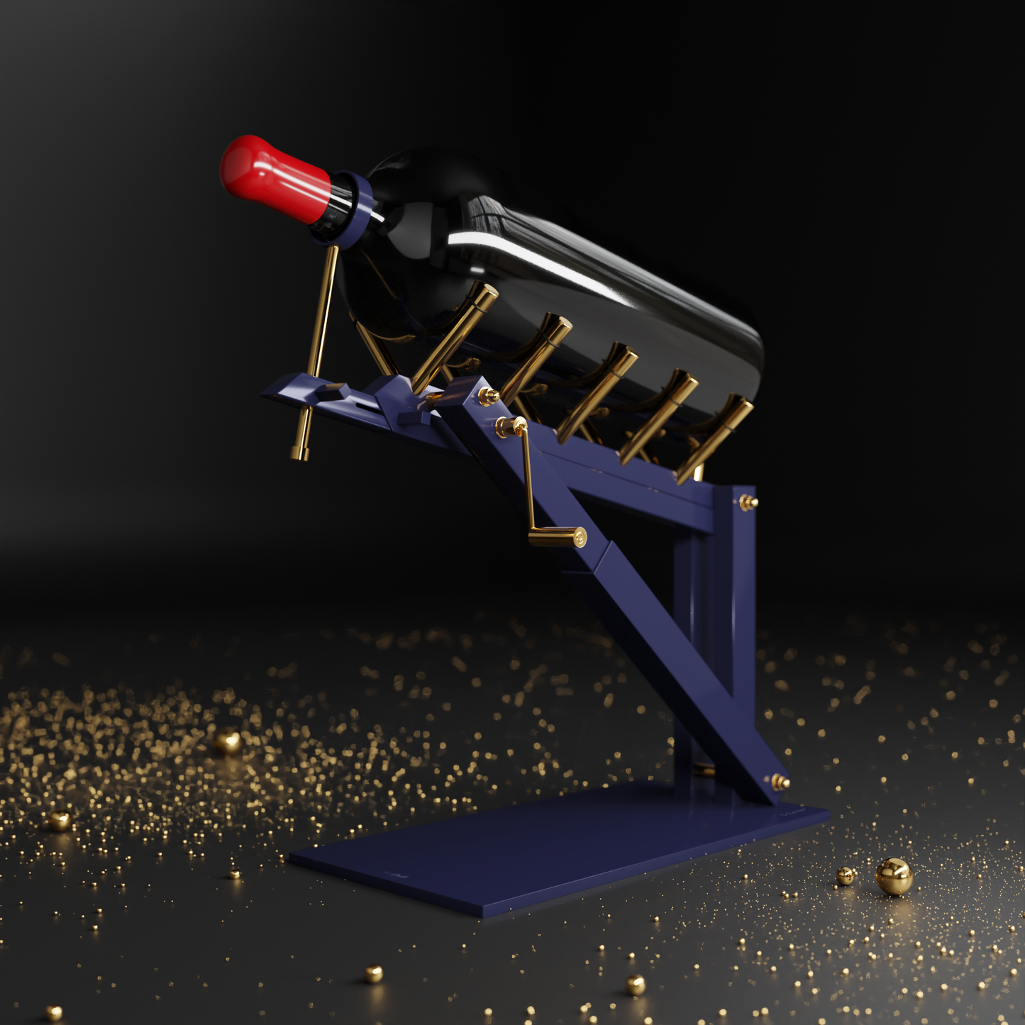 VCANTER® 12 Liter CUSTOMIZED - 24K gold-plated - Sapphire Blue